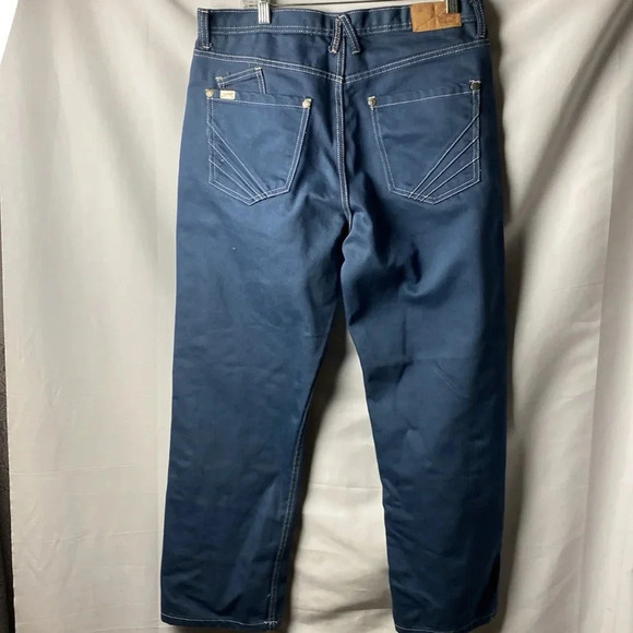 AKADEMIKS MENS SIZE 36/30 DARK STEEL BLUE JEANS PANTS GOOD CLEAN CONDITION - Picture 11 of 14